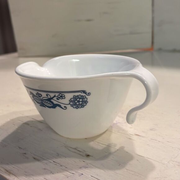 Vintage 1972 Corelle Old Town Blue/Blue Onion by Corning sugar bowl & creamer - Picture 12 of 16